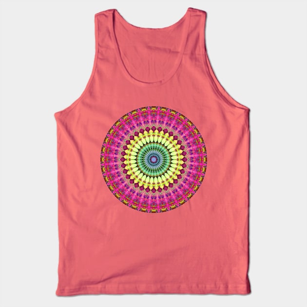 Geometric Mandala Tank Top by MedusArt